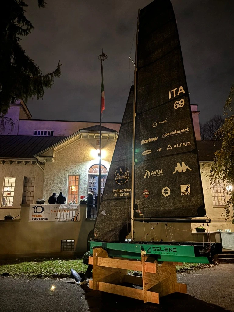 PoliTO Sailing Team 10 Years Gala Evening with Selene Boat on display